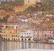 Gustav Klimt Malcesine on Lake Garda (mk20) oil painting on canvas